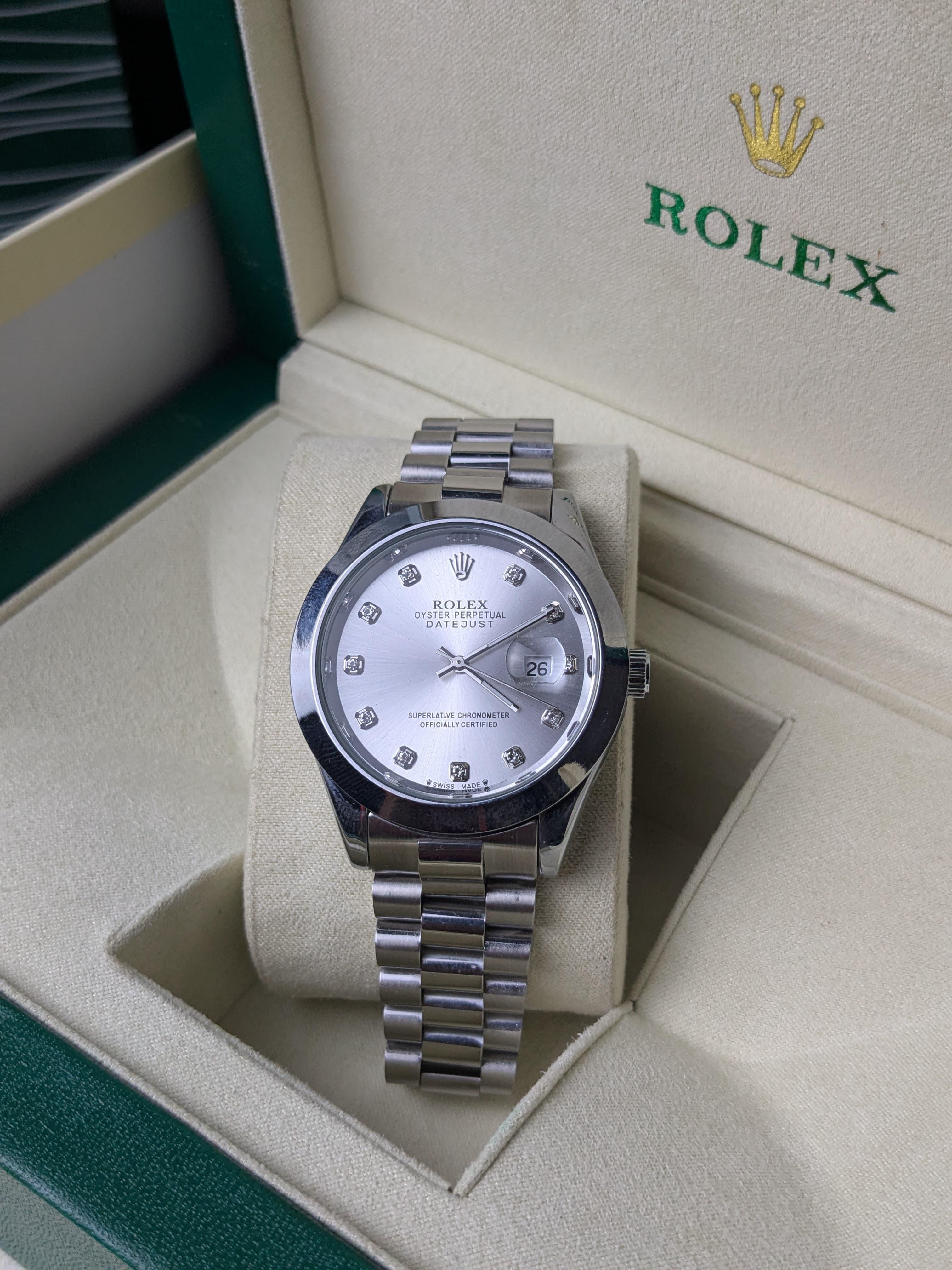 Rolex Oyster Perpetual | Date Just | Master Quality | Stainless Steel | Silver