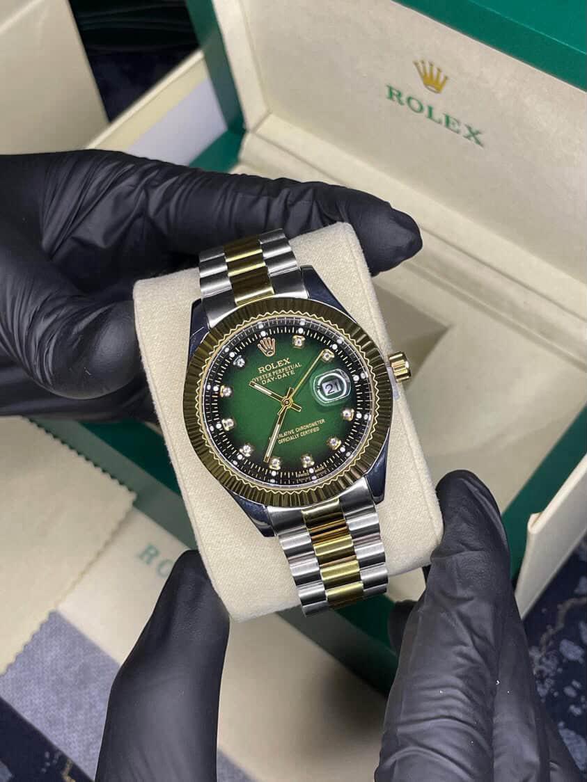 Rolex Oyster Perpetual | Date Just | Master Quality | Stainless Steel | Two Tone Green