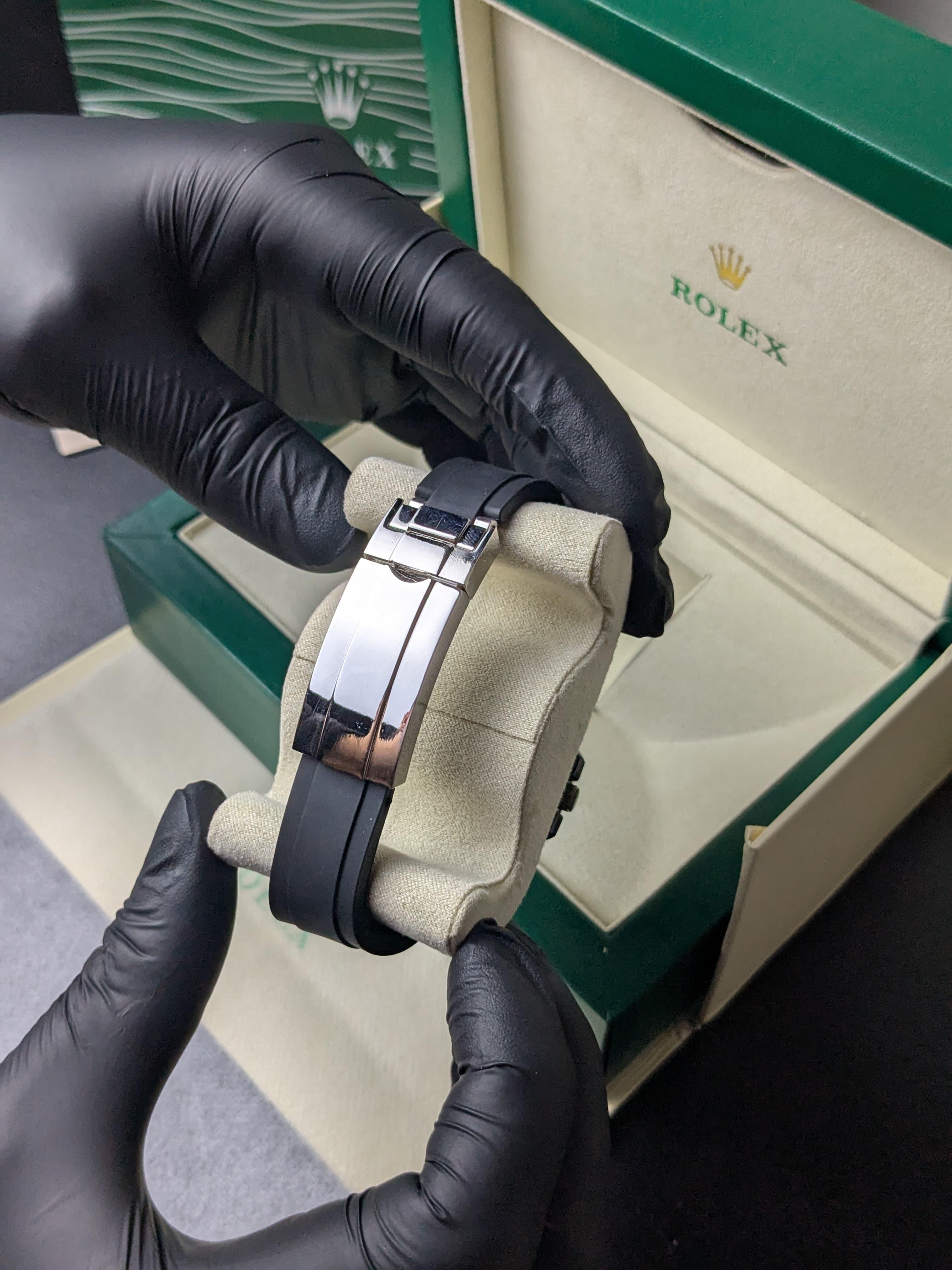 Rolex Daytona Strap Black Bezel Black Dial