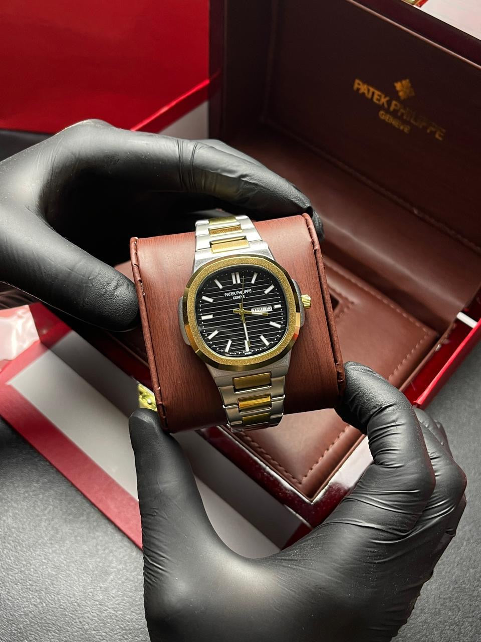 Patek Phillipe Geneve | Master Quality | Date Working | Two Tone BLACK