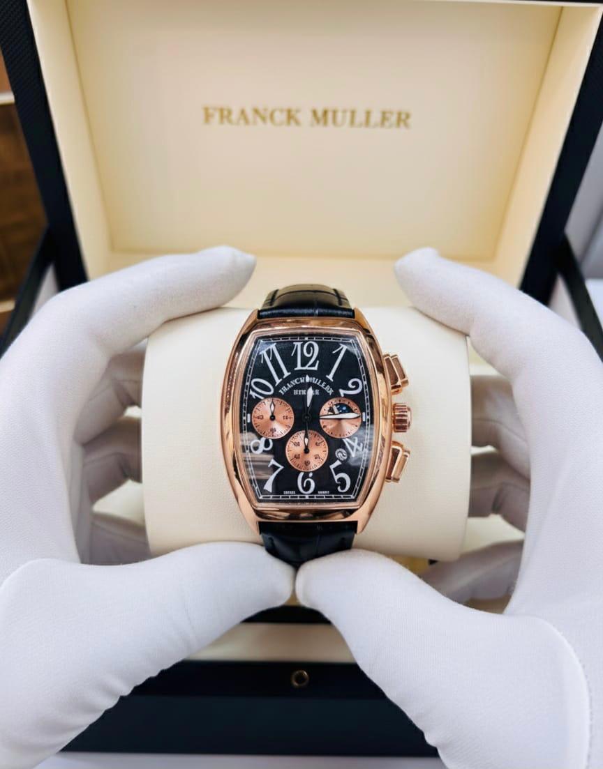 Franck Muller – Cintrée Curvex Chronograph Moonphase – Rose Gold